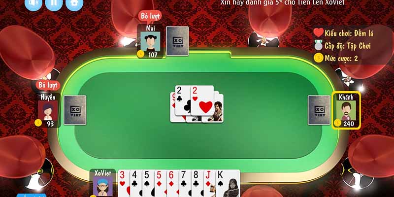 Tiến lên miền Nam luôn có sức hút tại mọi nhà cái